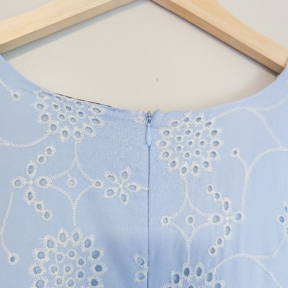 Stile Collection Baby Blue Eyelet Dress - Picture 5 of 5